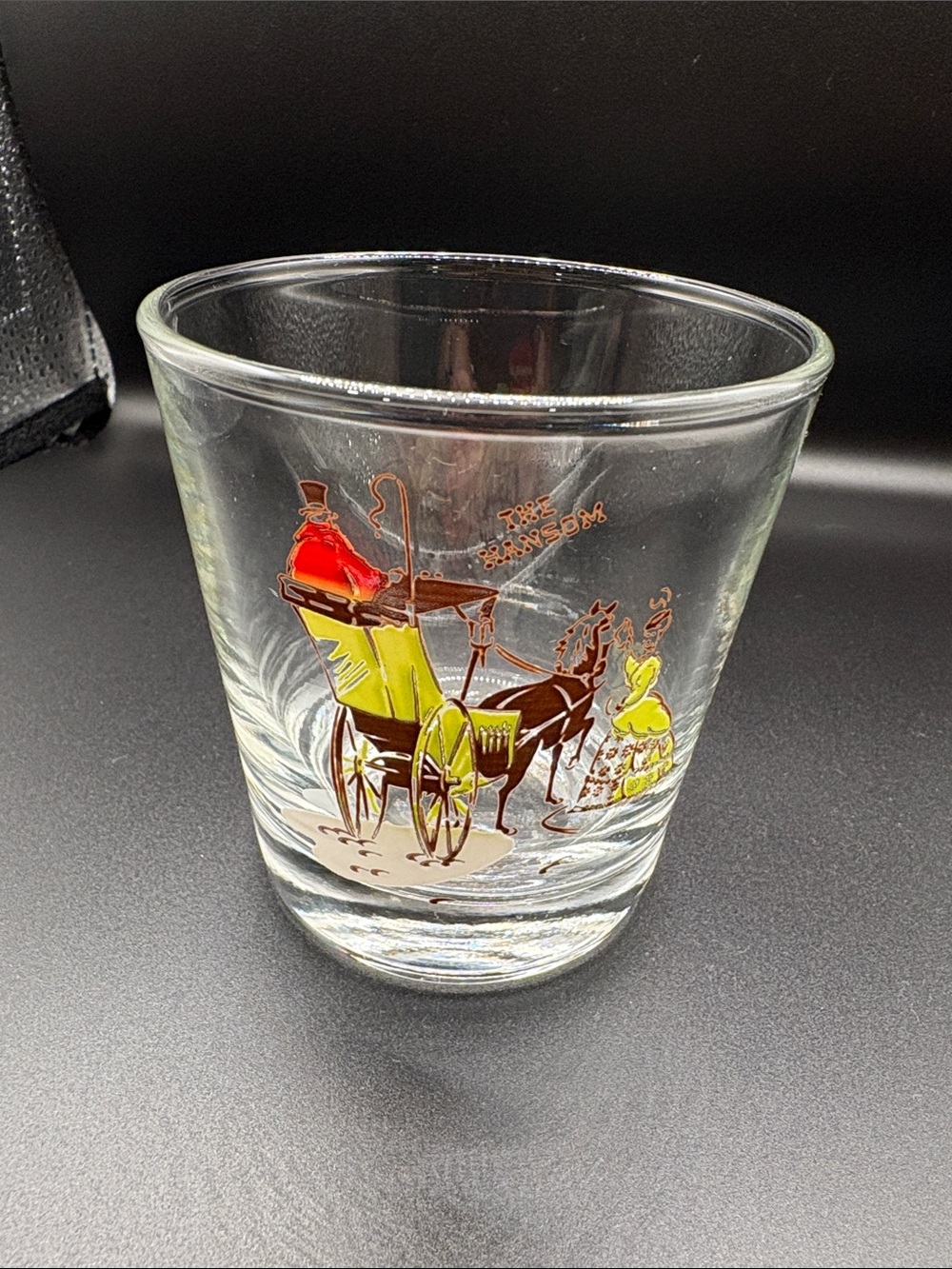 Vintage 1950's Bar Glass "The Hansom" 3.5”